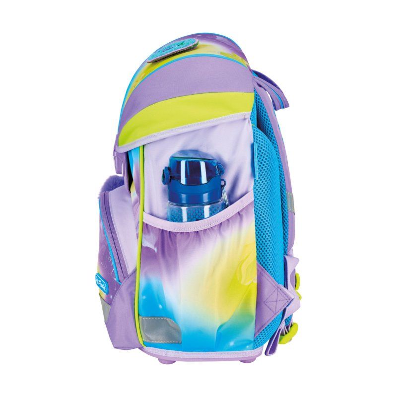 Herlitz UltraLight XL Plus Little Monster Ensemble de cartables Fille Polyester Bleu, Lilas, Jaune