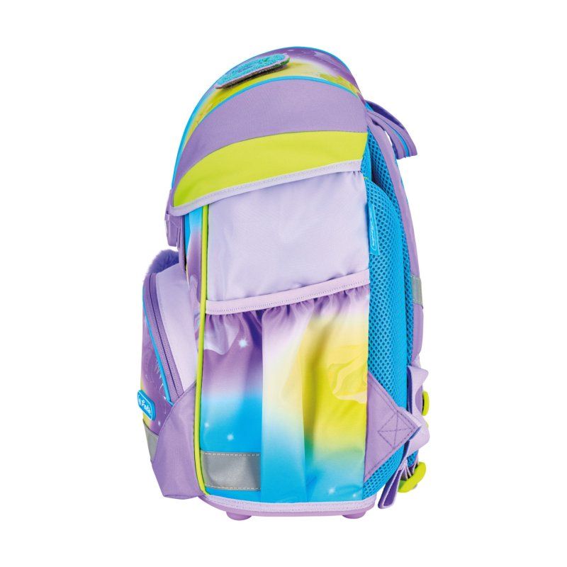 Herlitz UltraLight XL Plus Little Monster Ensemble de cartables Fille Polyester Bleu, Lilas, Jaune