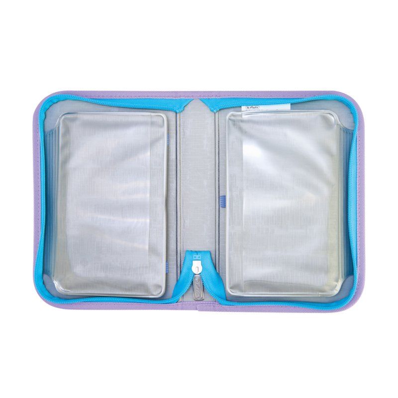 Herlitz UltraLight XL Plus Little Monster Ensemble de cartables Fille Polyester Bleu, Lilas, Jaune