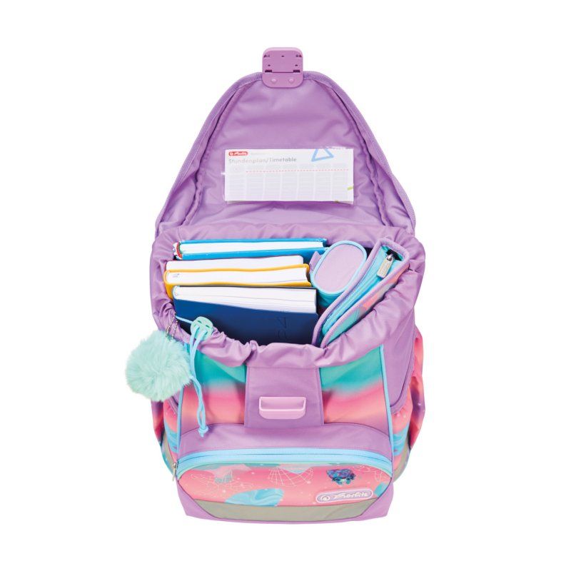 Herlitz UltraLight Plus Ocean Lights school bag set Girl Polyester Blue, Pink