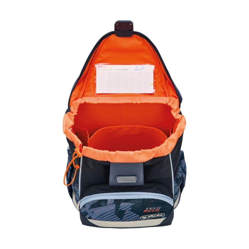 Herlitz UltraLight Plus TechMech Ensemble de cartables Garçon Polyester Bleu, Orange