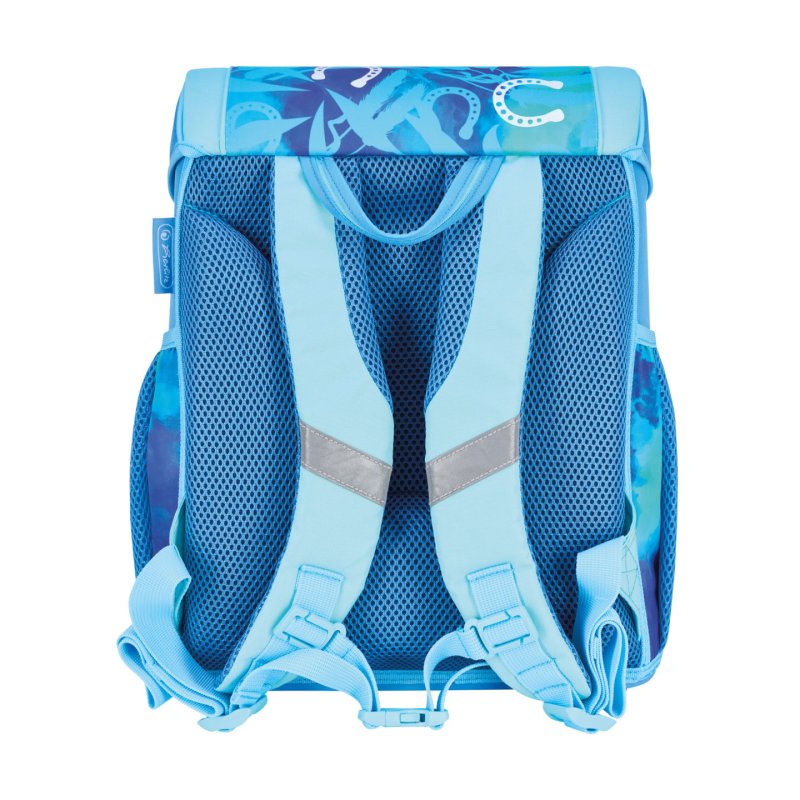 Herlitz Loop Plus Lucky Horse school bag set Girl Polyester Blue, Light Blue
