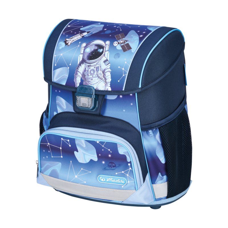 Herlitz Loop Plus Cosmic Explorer Ensemble de cartables Garçon Polyester Bleu, Bleu foncé