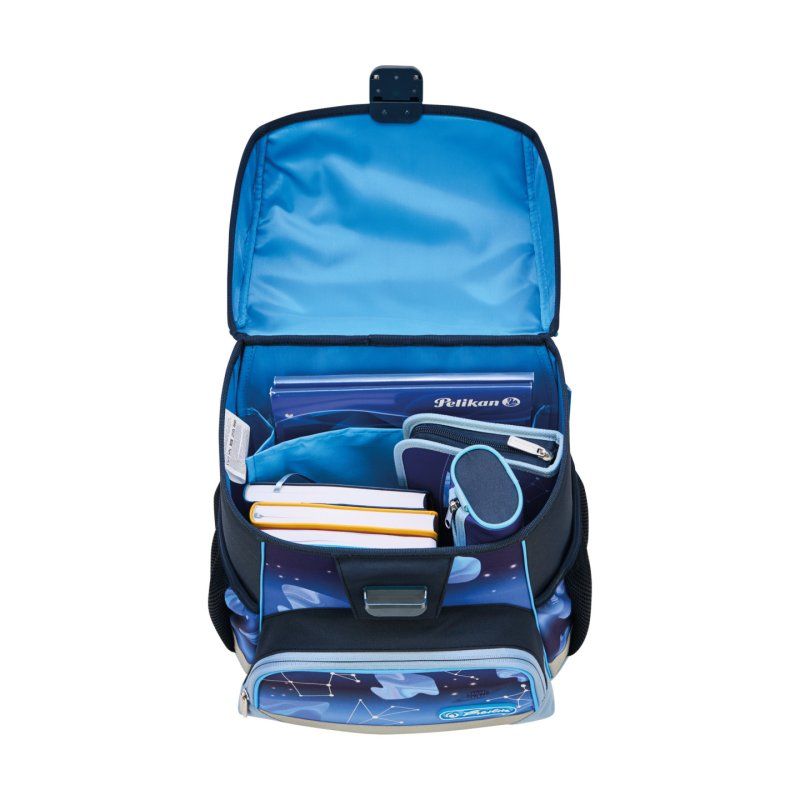 Herlitz Loop Plus Cosmic Explorer Ensemble de cartables Garçon Polyester Bleu, Bleu foncé