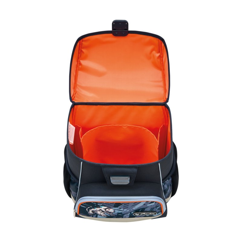 Herlitz Loop Plus TechMech school bag set Boy Polyester Blue, Orange