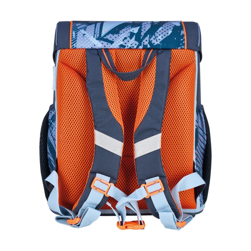 Herlitz Loop Plus TechMech Ensemble de cartables Garçon Polyester Bleu, Orange
