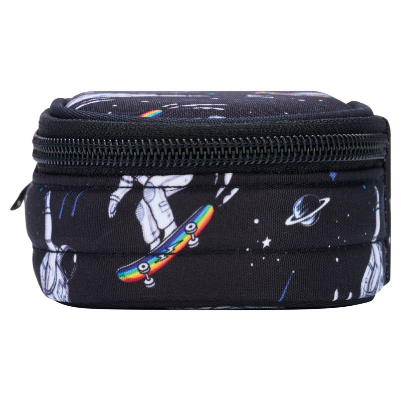 Herlitz Etui Space Skater Trousse à crayons Polyester Bleu foncé, Blanc