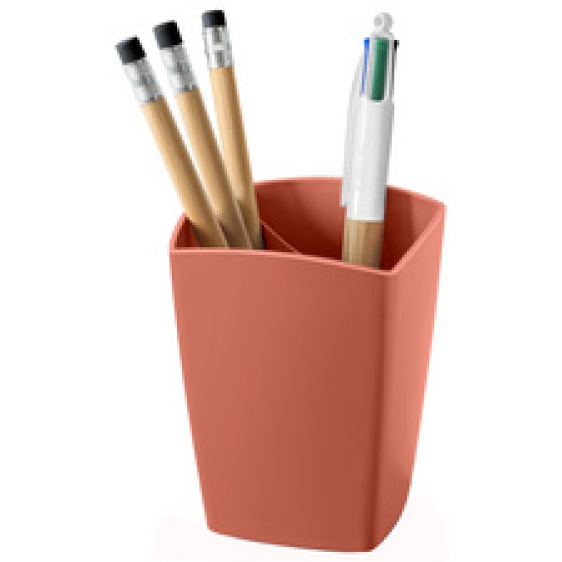 CEP Pot à crayons Terra Nova, 2 compartiments, terracotta