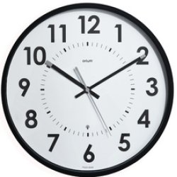 CEP Orium Horloge radiopilotée Abyliss, analogique, noir