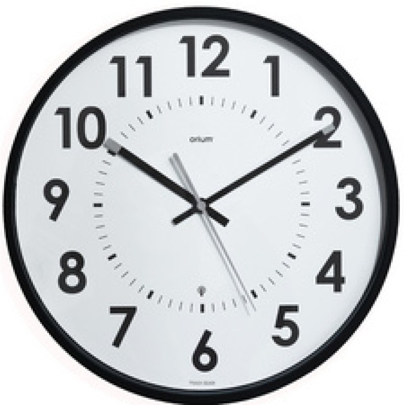 CEP Orium Horloge radiopilotée Abyliss, analogique, noir