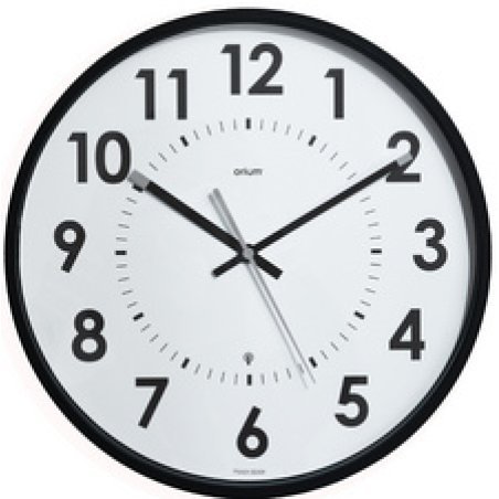 CEP Orium Horloge radiopilotée Abyliss, analogique, noir