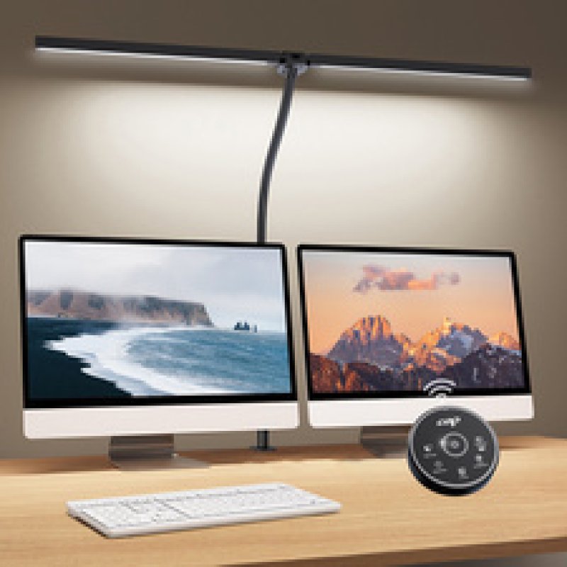 CEP Lampe de bureau à LED ALBATROSS, pied de serrage, noir