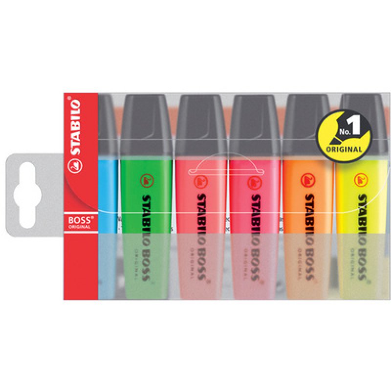 STABILO Surligneur "BOSS ORIGINAL", Ecopack de 5
