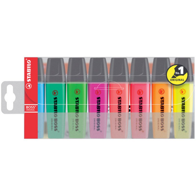 STABILO Surligneur "BOSS ORIGINAL", Ecopack de 5