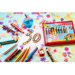 STABILO Crayon multi-talents woody 3 en 1, étui de 10 30 ans