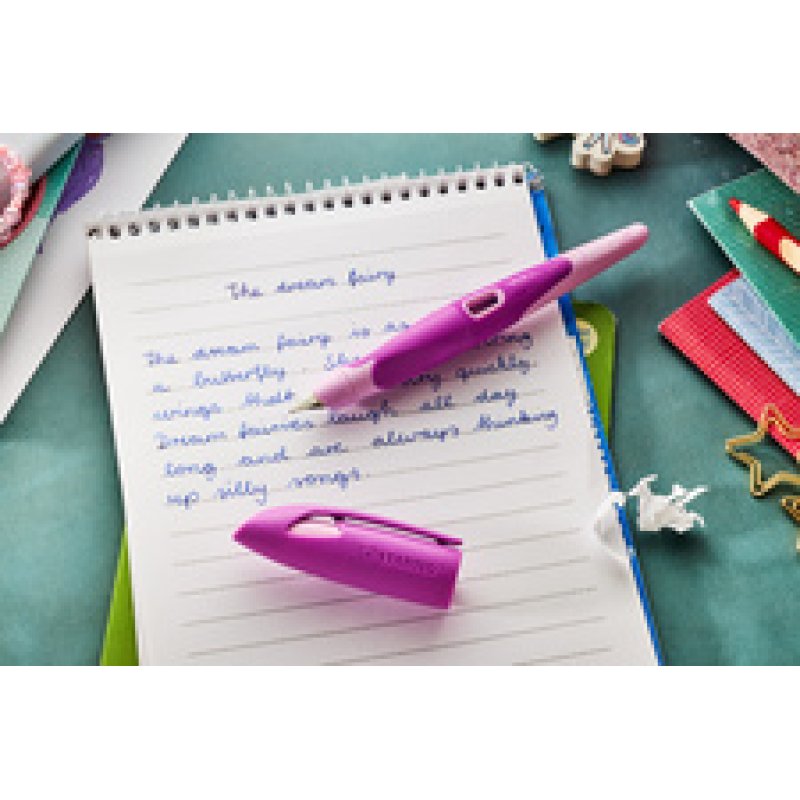 STABILO Stylo plume EASYbirdy 3D DreamWorld L, bleu, A