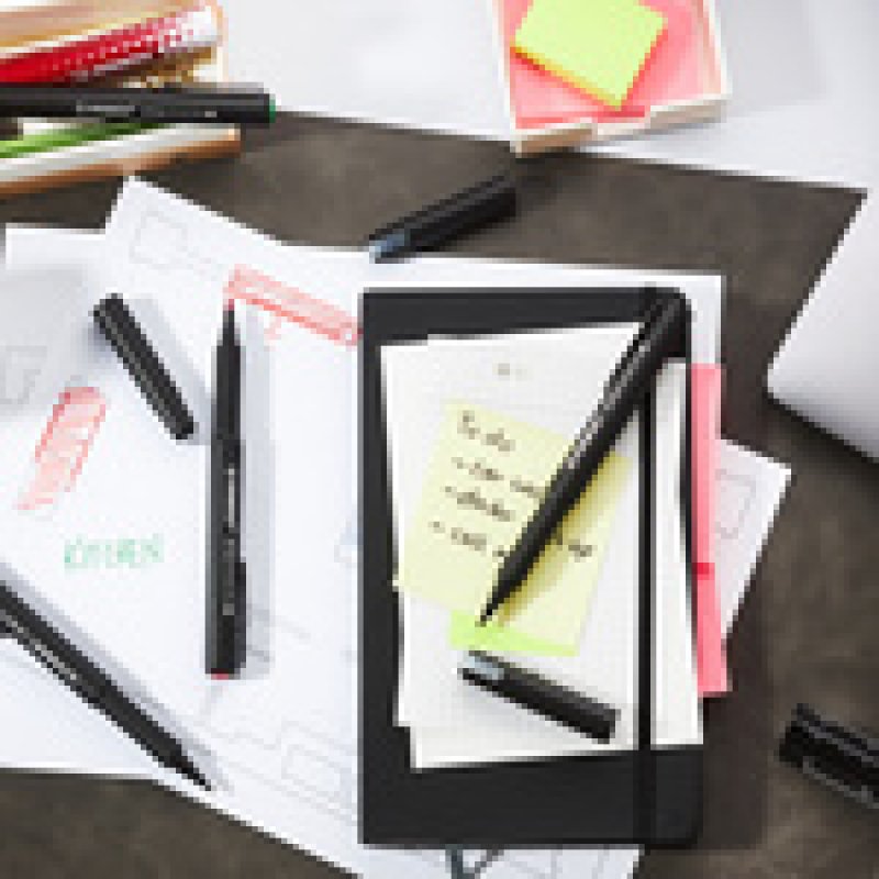 STABILO Feutre d'écriture dr!ver, medium, étui carton de 4