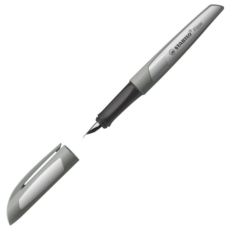 STABILO Flow Monochrome stylo-plume Système de remplissage cartouche Gris 1 pièce(s)