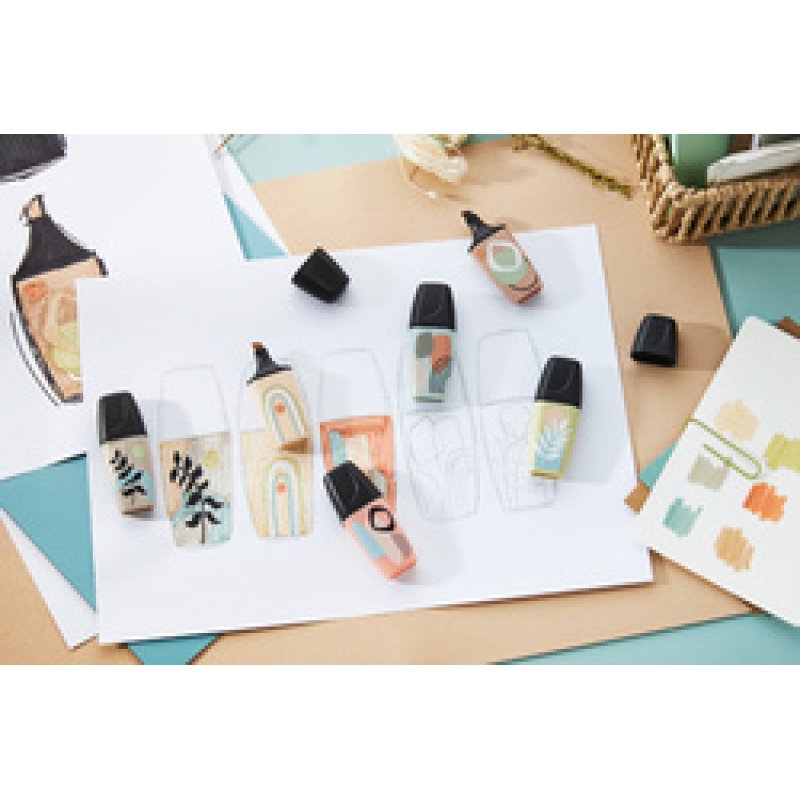 STABILO Surligneur BOSS MINI Naturevibes, étui carton de 5