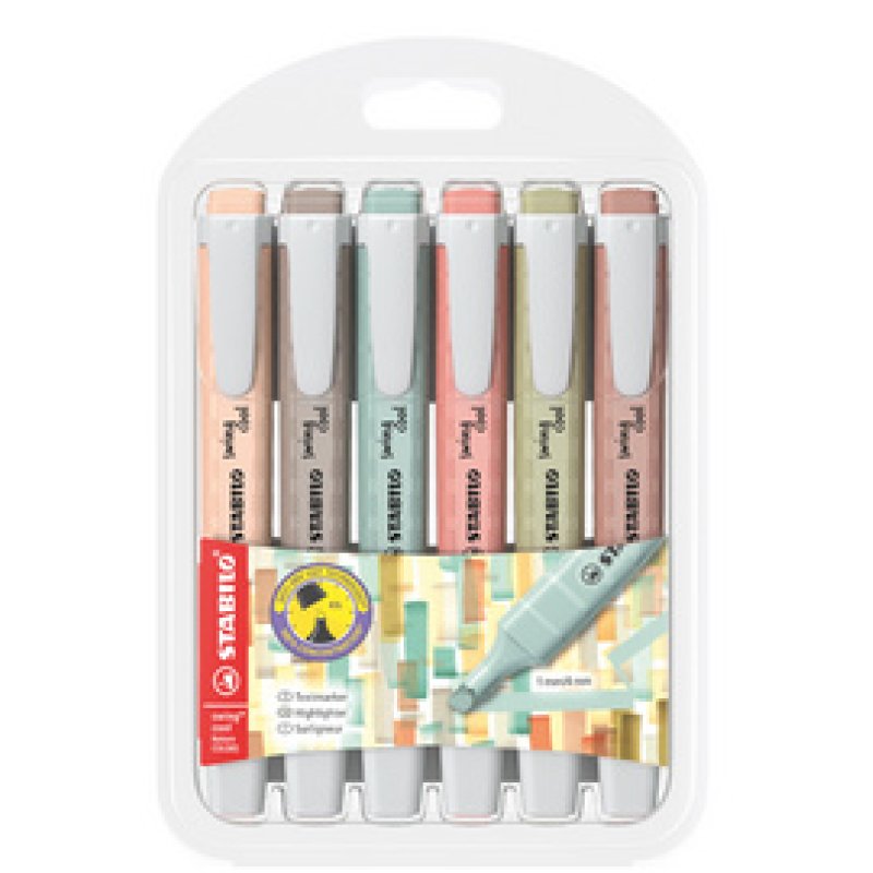 STABILO Surligneur swing cool NatureCOLORS, étui de 4