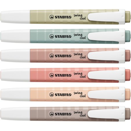 STABILO swing cool NatureCOLORS marker 6 pc(s) Chisel tip Multicolour
