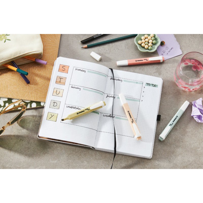 STABILO Surligneur swing cool NatureCOLORS, présentoir de 16