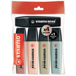 STABILO Surligneur BOSS ORIGINAL NatureCOLORS, étui de 5
