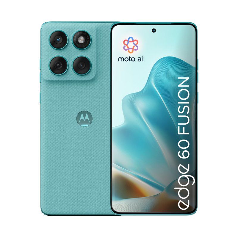 Motorola edge 60 fusion 16,9 cm (6.67") Double SIM Android 15 5G USB Type-C 8 Go 256 Go 5200 mAh Turquoise
