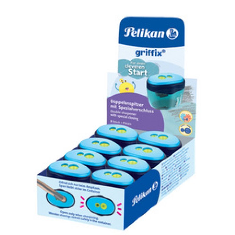 Pelikan Taille-crayon griffix 2 trous, en présentoir