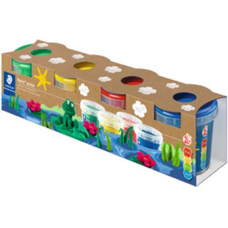 STAEDTLER Set pâte à modeler Noris junior, couleurs simples