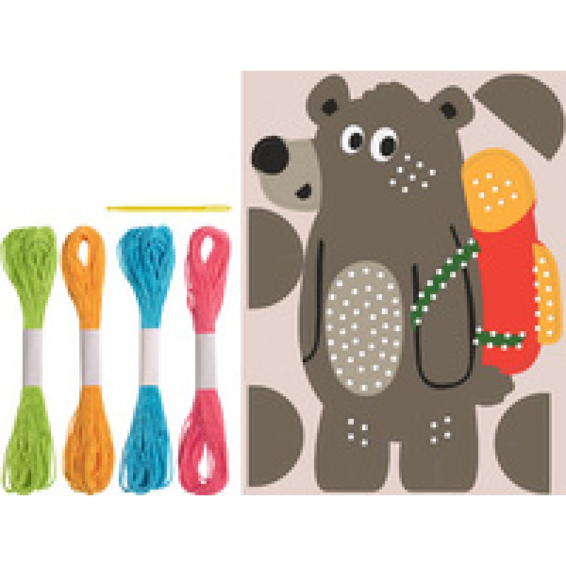 HEYDA Kit figurine à broder "Ours"