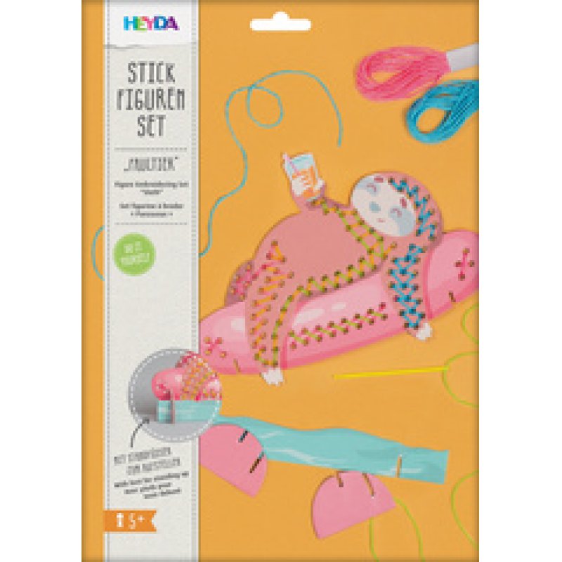 HEYDA Kit figurine à broder "Dinosaure"