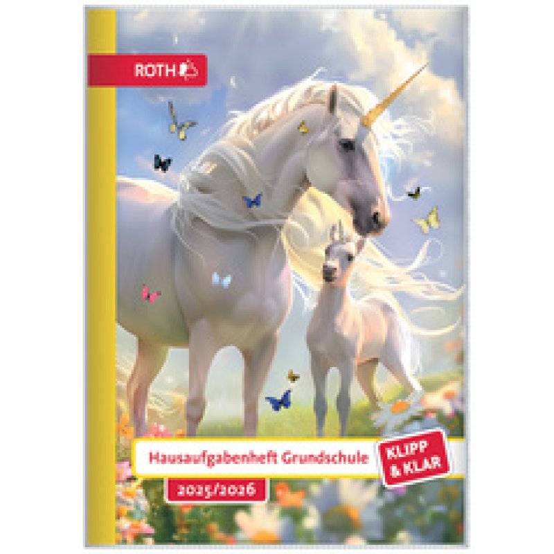 ROTH Hausaufgabenheft Klipp & Klar "T-Rex", 2025/2026