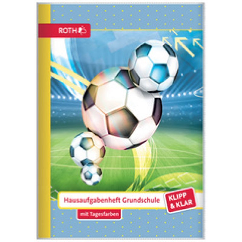 ROTH Hausaufgabenheft Klipp & Klar "Fußball"