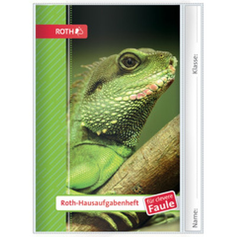 ROTH Hausaufgabenheft Tiere für clevere Faule "Leguan"