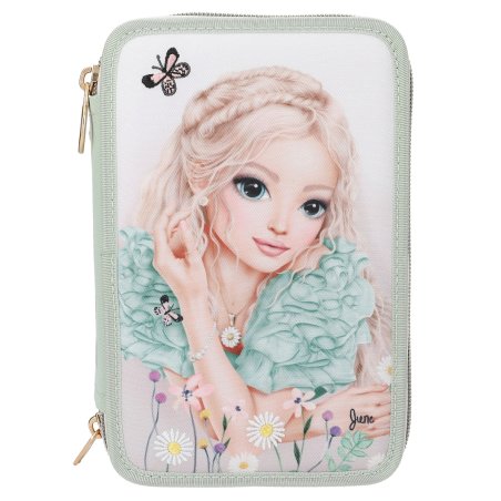 Topmodel - TOPModel Triple Pencil Case SUMMER FEELING - Sage Green (413303)