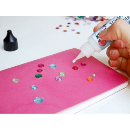KREUL Colle pour pierres décoratives, flacon de 80 ml
