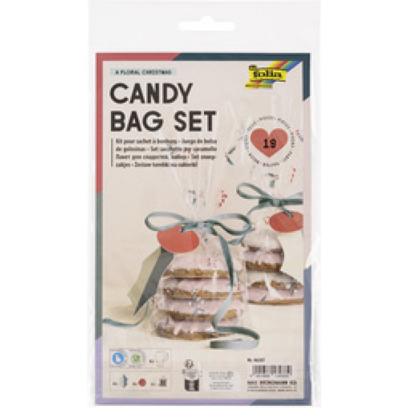 folia Kit sachet à fond plat / Candy Bag "Floral Christmas"