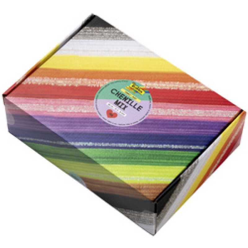 folia Mélange de fils chenille Jumbobox, 300 mm, assorti