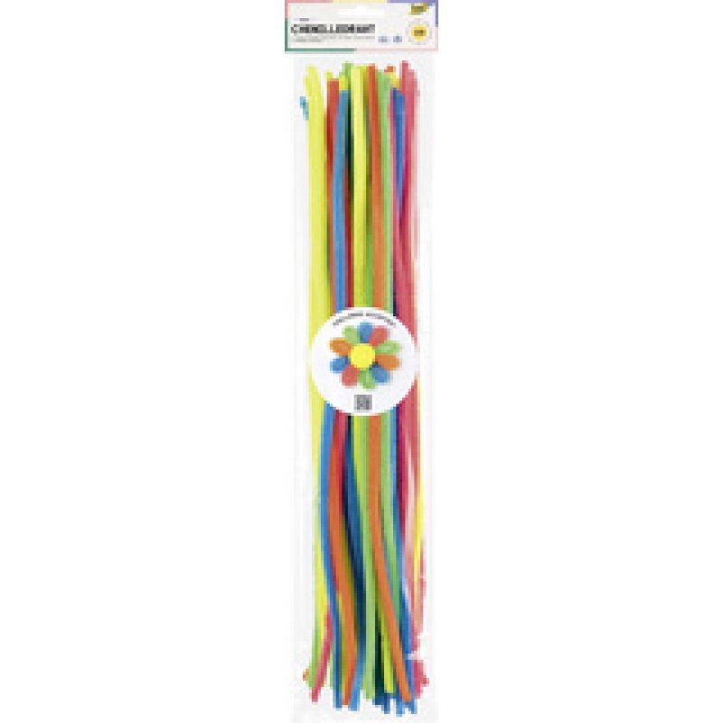 folia Fil chenille "FLUO", longueur: 500 mm, assorti