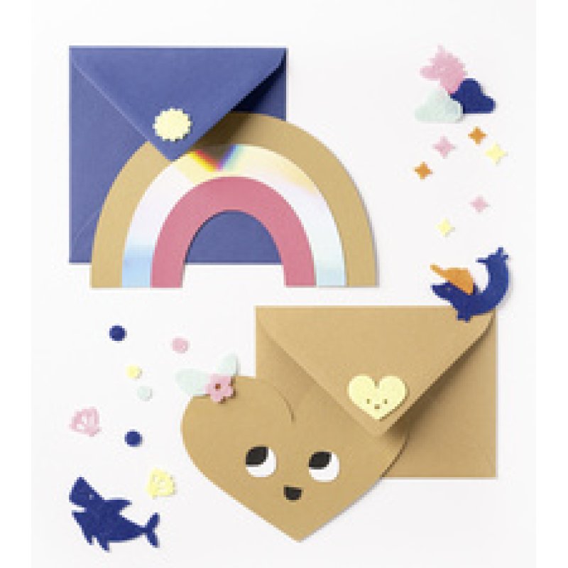 folia Décoration en feutre "Chiffres & lettres", 200 pièces