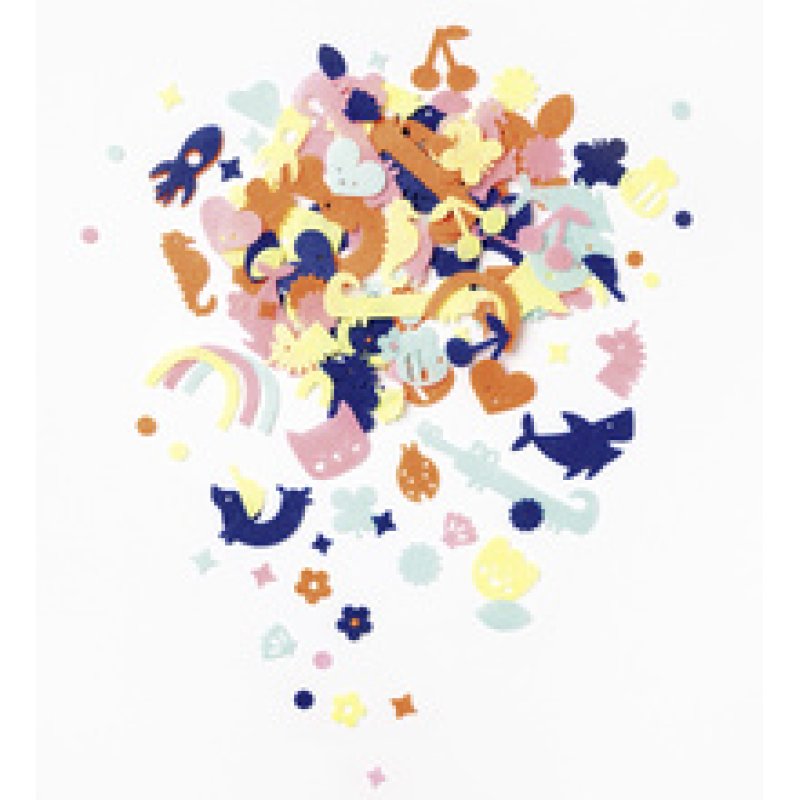 folia Décoration en feutre "Chiffres & lettres", 200 pièces