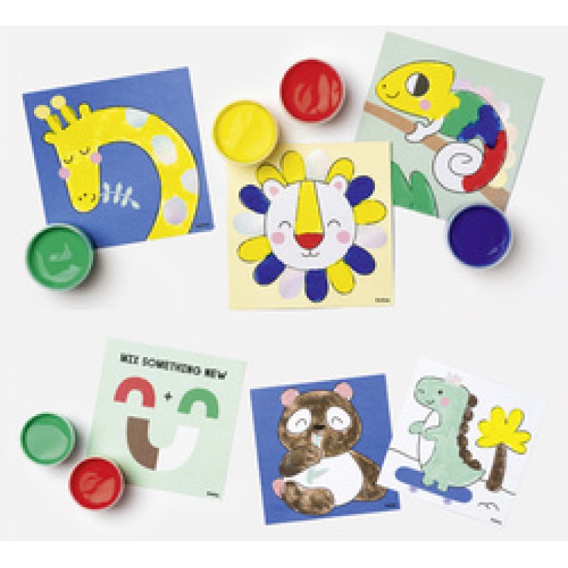 folia Kit de gouache aux doigts "HAPPY SAFARI"