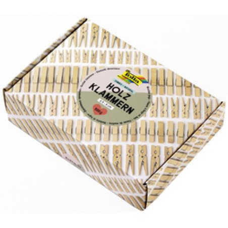 folia Mélange de pinces en bois NATURAL Jumbobox, 500 g