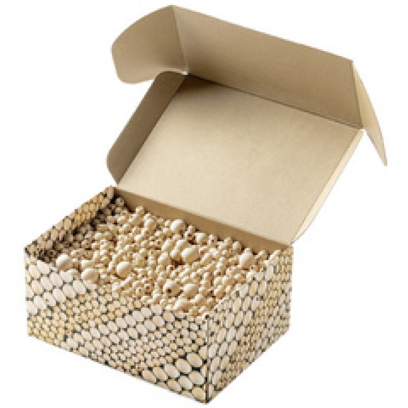 folia Mélange de perles en bois NATURAL Jumbobox, 1 kg