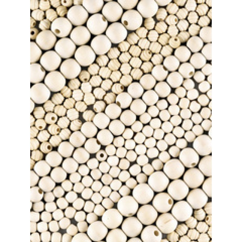 folia Mélange de perles en bois PASTEL Jumbobox, 1 kg