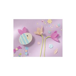 folia Rouleau de papier crépon, 500 mm x 2,5 m, vert mousse