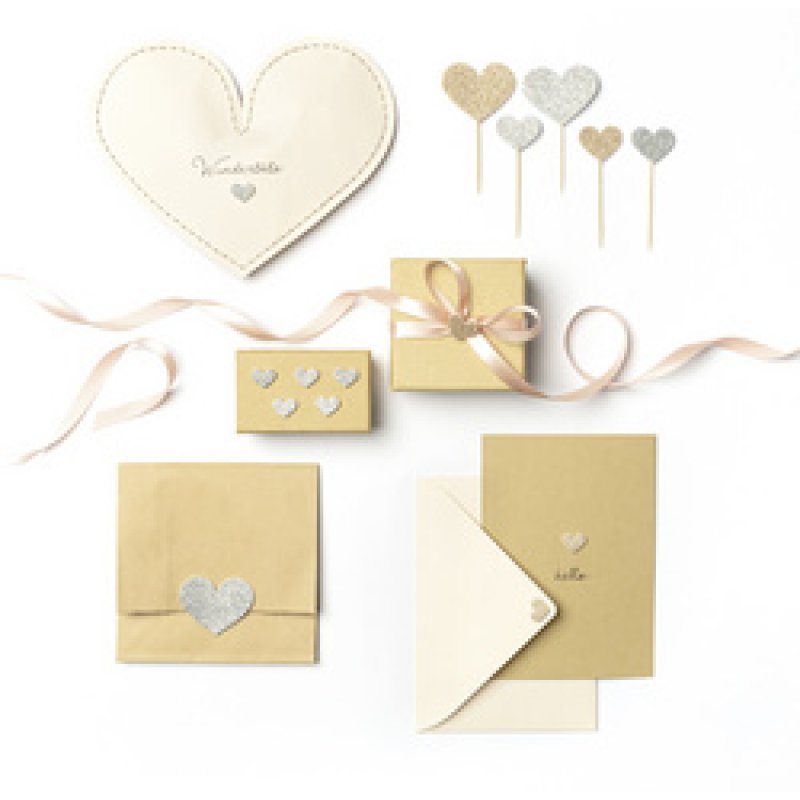 folia Sticker pailleté en caoutchouc mousse HEARTS CLASSIC