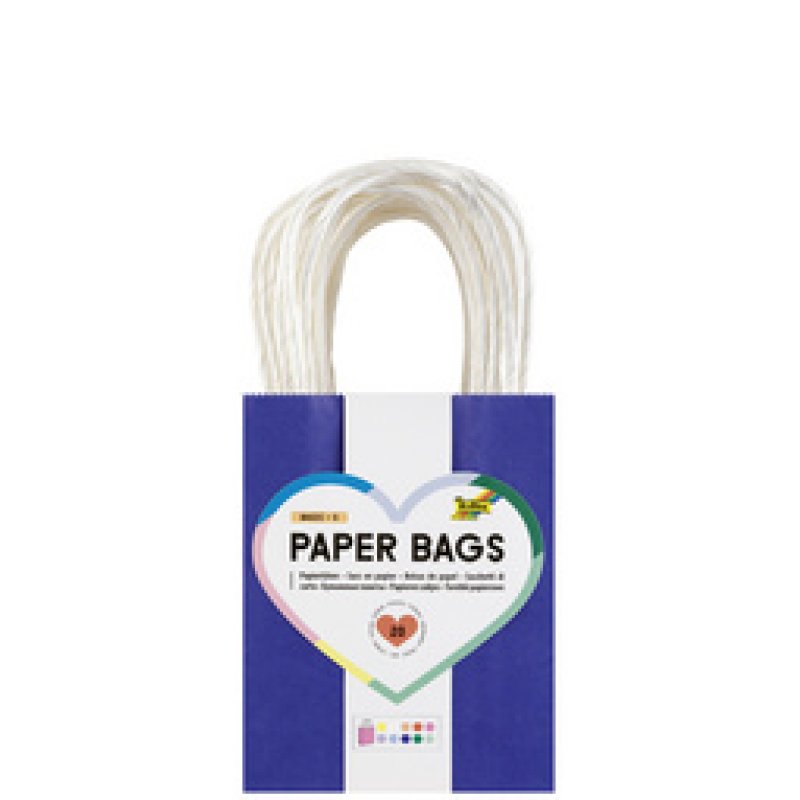 folia Sac en papier BASIC, taille: L, assorti