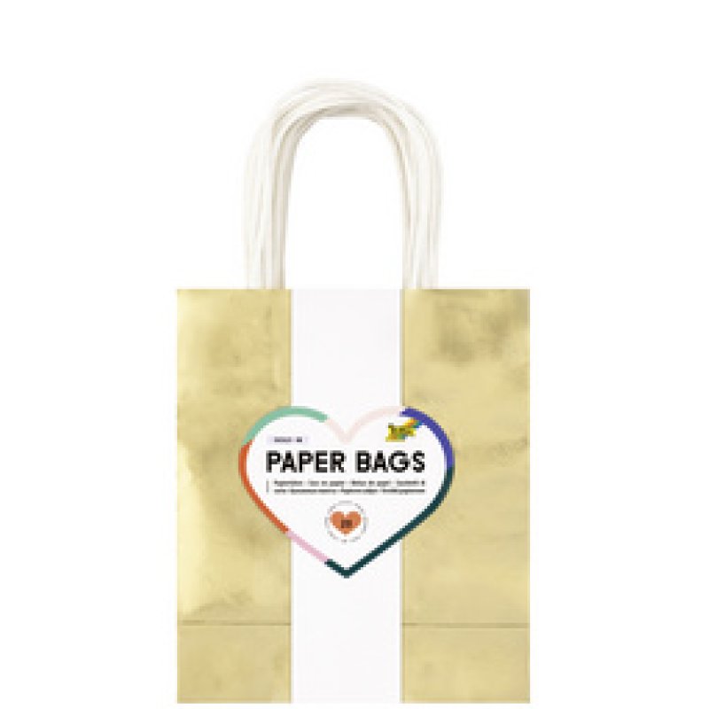 folia Sac en papier IRISÉ SCINTILLANT, taille: L